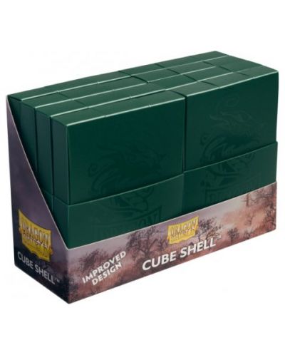 Кутии за карти Dragon Shield Cube Shell - Forest Green (8 бр.) - 1